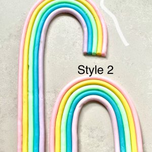 Blush Silicone Rainbow Cake Deco
