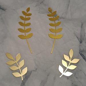 ACRYLIC LEAF CAKE TOPPER