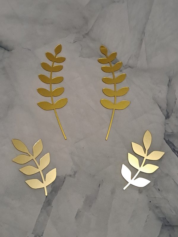 ACRYLIC LEAF CAKE TOPPER
