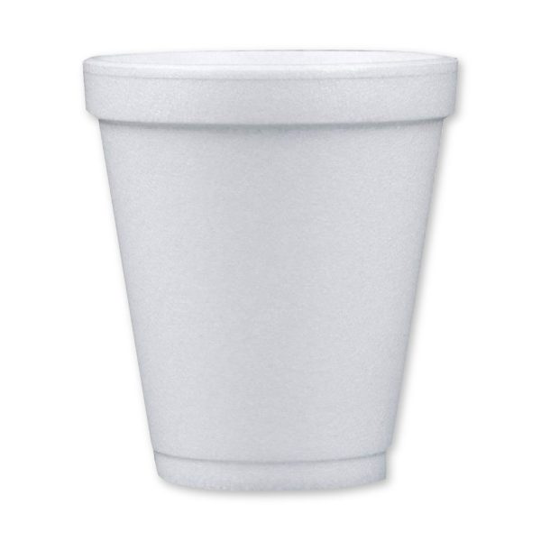 250ML WHITE POLYSTYRENE CUPS