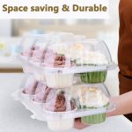 6UP TRANSPARENT CUP CAKE CONTAINERS