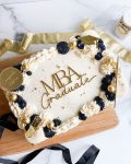 Silver Masonite Rectangular Cake Board