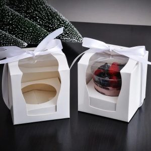 Single Cup Cake Box Excl Ribbons - 10pcs