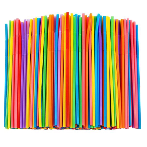 Colourful Bendy Straws