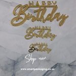 Type 2 Happy Birthday Cake Charm