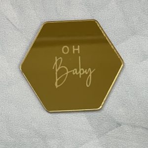 5cm Hexagon OH Baby Cup Cake Disk - 3 pcs