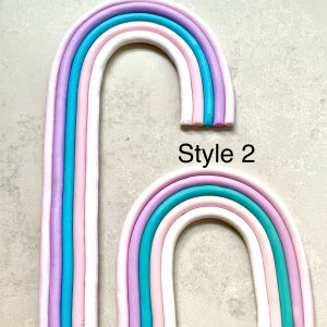 Plum Silicone Rainbow Cake Deco