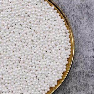 50g White Mini Sugar Pearls - 4mm
