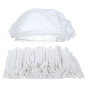White Disposable Mop Cap