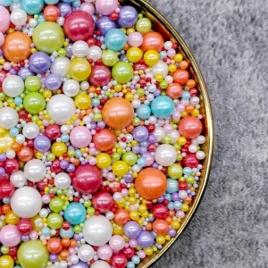 50g Mixed Colour and Size Sugar Pearls