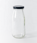 Glass Jar with Black Lid