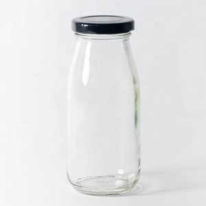 Glass Jar with Black Lid