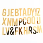 Gold A to Z Acrylic Alphabet Cake Topper