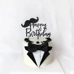 Suit Bow Tie Cake Topper