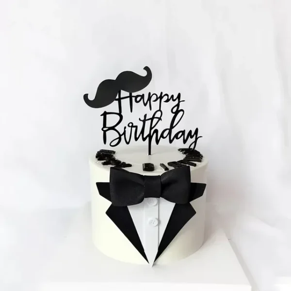 Suit Bow Tie Cake Topper