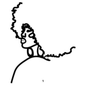 TYPE 2 AFRO LINE ART CAKE DECORATION
