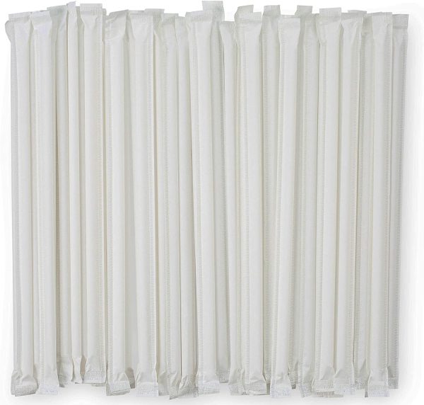 8MM INDIVIDUALLY WRAPPED STRAWS