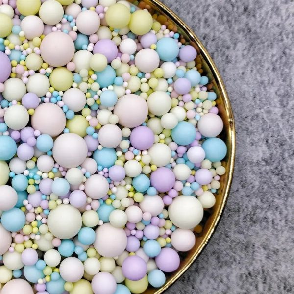 50g Pastel Mixed Size Sugar Pearls