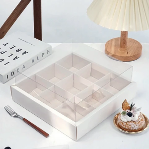 9 GRID TRANSPARENT DESSERT BOX