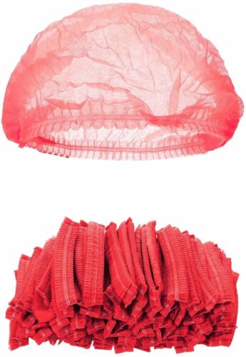 Red Disposable Mop Cap