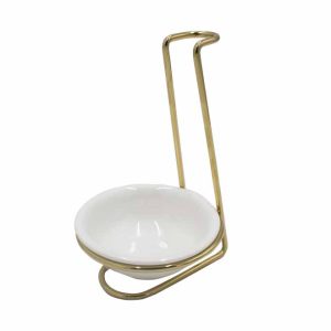 Serving Spoon Rest with Gold Stand