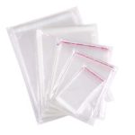 Clear Self Adhesive Plastic Bags with hanging hole