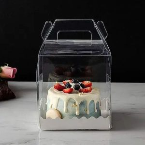 Transparent Portable Cake Box
