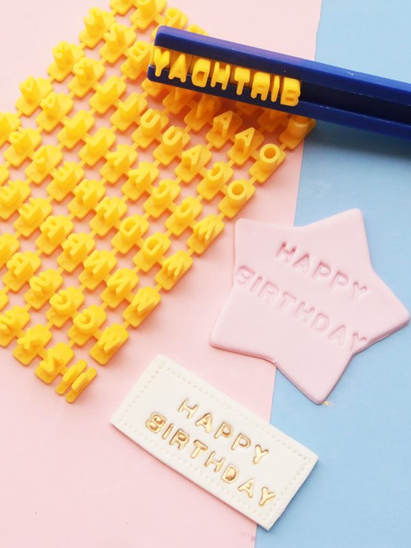 Number and Letter Fondant Press Set