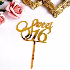 Sweet 16 Cake Topper