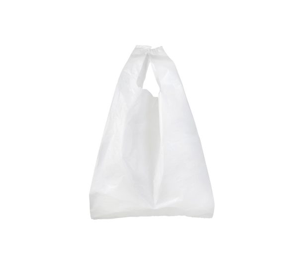 WHITE PLASTIC CARRIER BAG