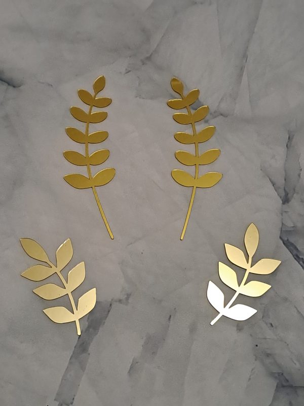 Acrylic Leaf Cake Topper