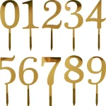 Single Digit Number Cake Toppers