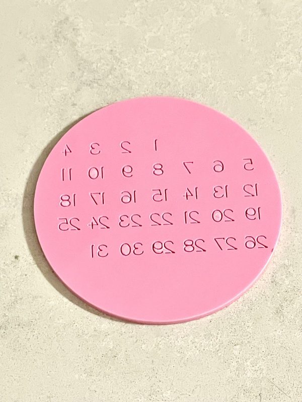 5.5cm Calender Debosse
