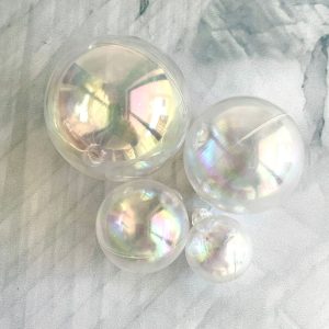 CLEAR FAUX BALLS - 4PCS