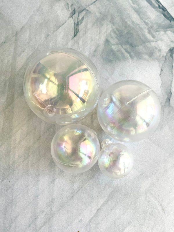 CLEAR FAUX BALLS - 4PCS