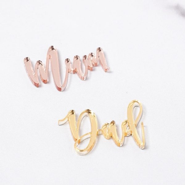 7cm Gold Dad Charm