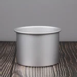 DEEP ALUMINIUM ROUND BAKING TIN WITH FIXED BOTTOM
