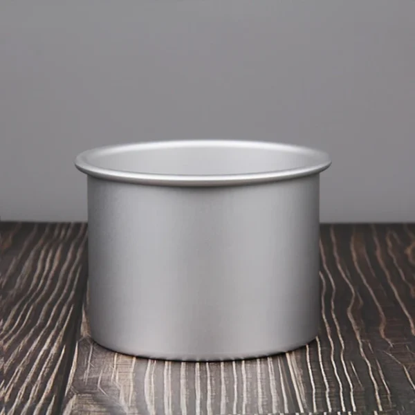DEEP ALUMINIUM ROUND BAKING TIN WITH FIXED BOTTOM