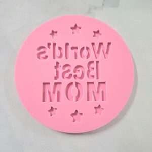 7.5cm World Best Mom Debosse