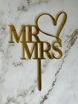 Type 6 Thick Mr and Mrs Cake Topper