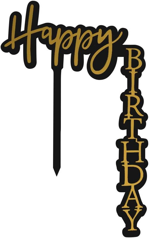 Acrylic Right Angle Cake Topper
