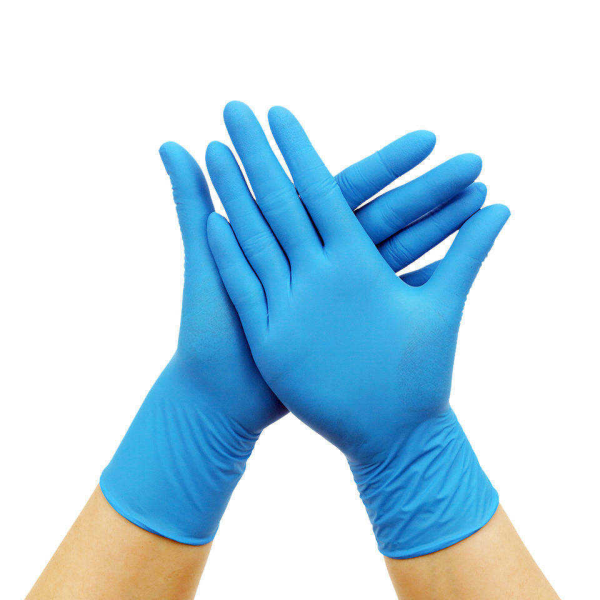 Blue Nitrile Powder Free Gloves