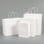 White Paper Bags - 12pcs