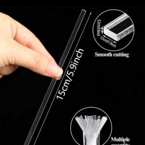 20cm Acrylic Cake Topper Stick - 10pcs