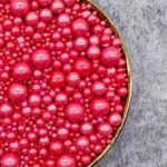 50g Red Mixed Size Sugar Pearls