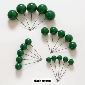 Green Faux Balls Cake Decorations - 20pcs