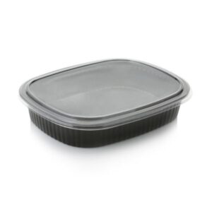 NO DIVISION OVAL MEAL TRAY INCL LIDS - 25PCS